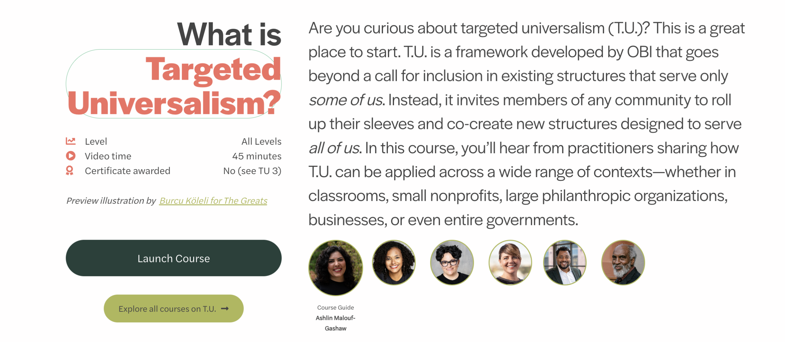 Seed Consultants Featured in TU course for OBI University